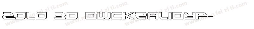 ZOLO 3D dWCKzALIdyp字体转换
